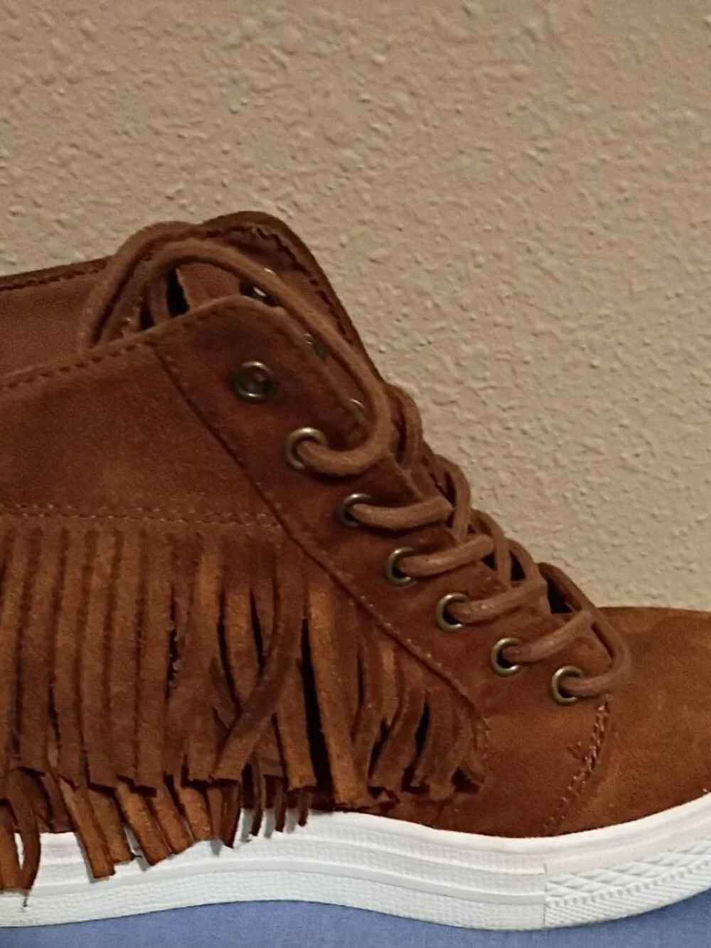 NOT RATED Fringe Sneakers for women Size 6.5 - Brown